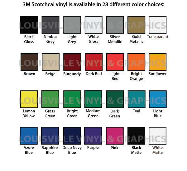 24 quot x 10ft black matte 3m scotchcal sc50 graphic amp sign 3m scotchcal vinyl color chart