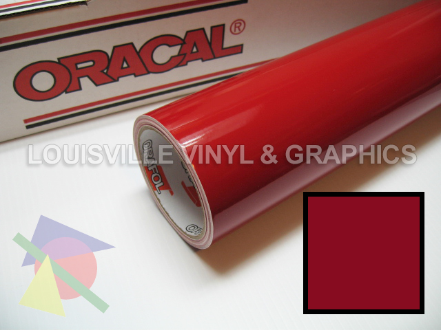 Roll 24 X 10yd Dark Red Oracal 751 Pro Cast Vinyl  