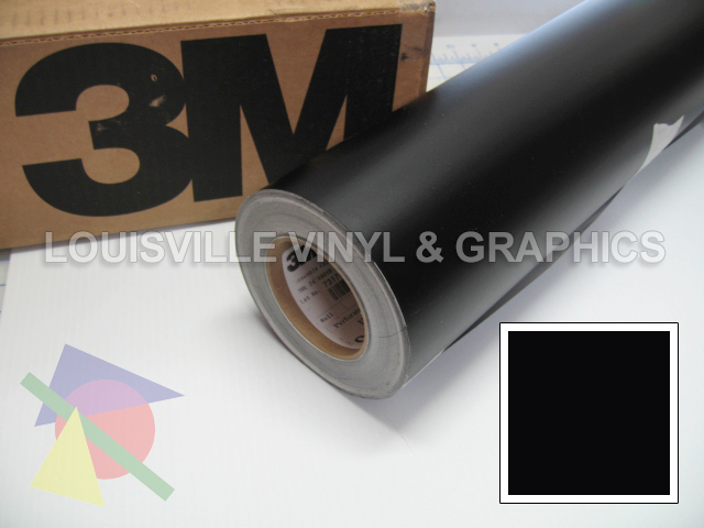 Roll 24 X 48 Black Matte 3M ScotchCal Graphic & Sign Cutting Vinyl 