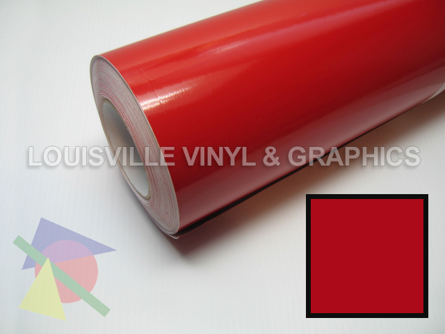Roll 24 X 10 Cardinal Red Gloss Vinyl Sign Film  